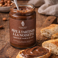 Praliné noir & lait - Pâte à tartiner à la noisette